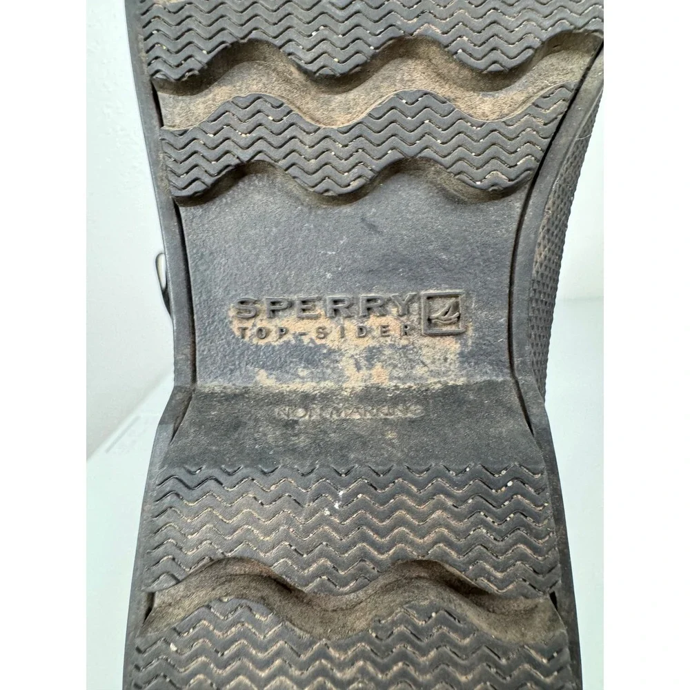 Sperry Men's Black Ankle Rain‎ Boots Size 9